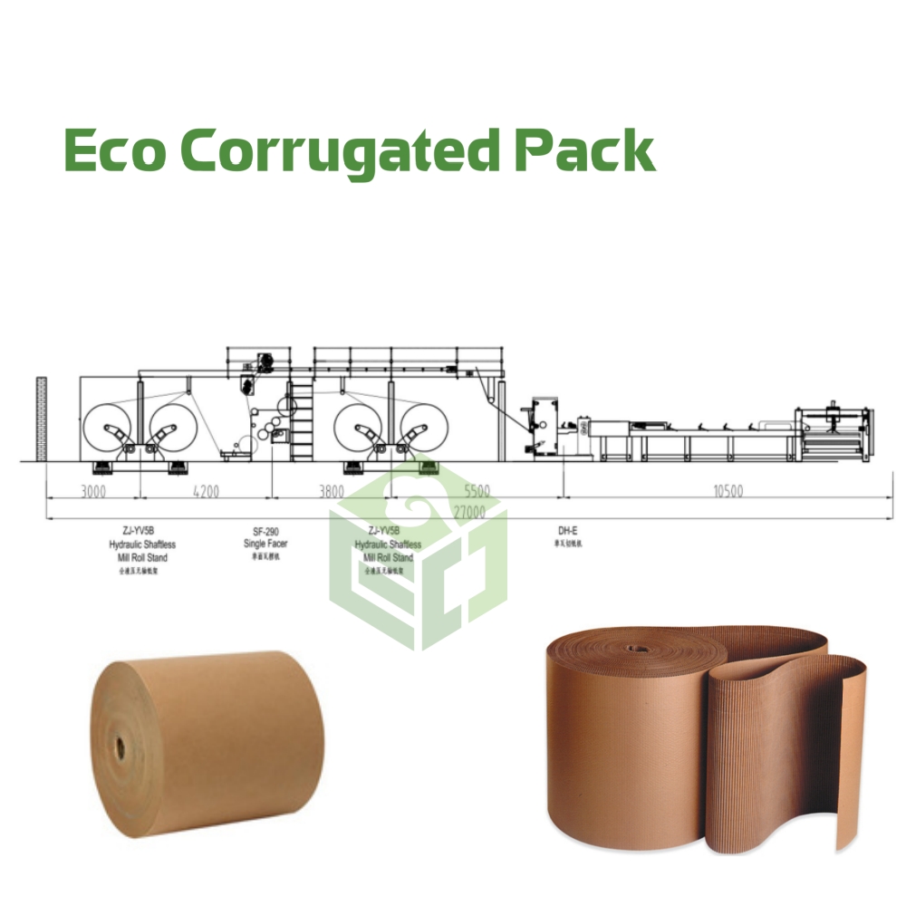 2-1800-150 320C 2-Layer Corrugated Cardboard Production Line